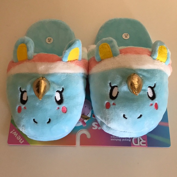 🦄Kids unicorn slippers🌈 - Picture 2 of 3